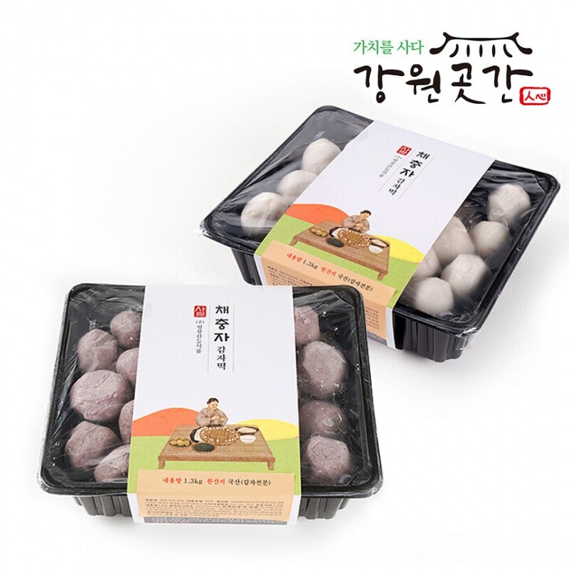 [평창] 채충자 수리취 찹쌀 시루떡 4팩(450g×4팩) 1.8kg - 강원곳간.com