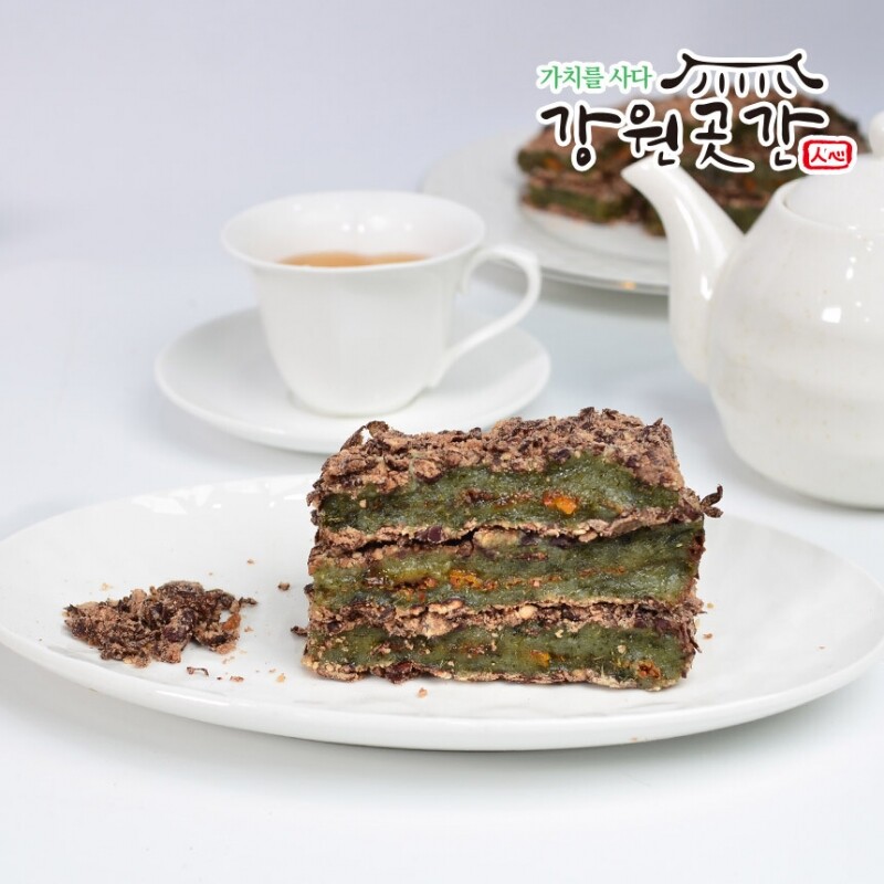 [평창] 채충자 수리취 찹쌀 시루떡 4팩(450g×4팩) 1.8kg - 강원곳간.com