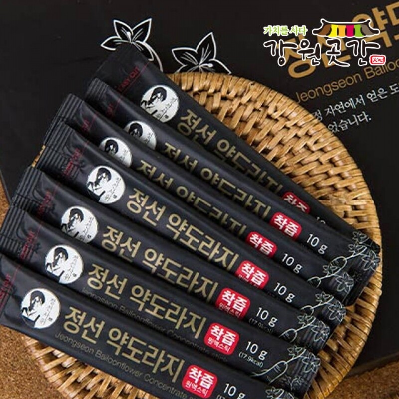 [정선] 정선3년근 농축 약도라지 스틱 10g 10포(10일분) - 강원곳간.com