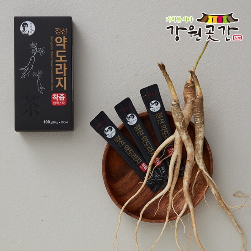 [정선] 정선3년근 농축 약도라지 스틱 10g 10포(10일분) - 강원곳간.com