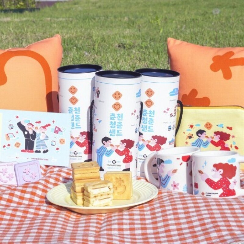 [춘천] 청춘 샌드 쿠키 선물세트 수제쿠키 답례품 간식 글루텐프리 24g x 8ea - 강원곳간.com